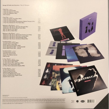 Depeche Mode - Songs Of Faith & Devotion 12" Singles BOX (USA változat)